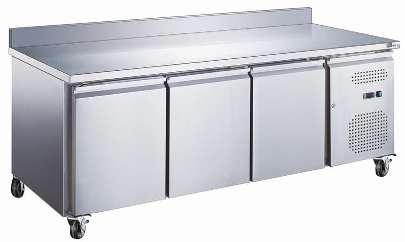 Table réfrigérée murale 3 portes positive - 700 mm - Série Star GN1/1 - AA3PD - Inox - Température -2°C/+8°C_0