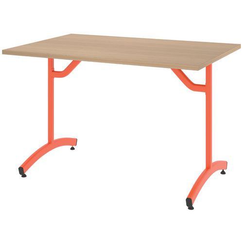TABLE TIM 160X80 T3 - DL - STRA ABS HÊTRE SORANO/ORANGE 2004 - RODET