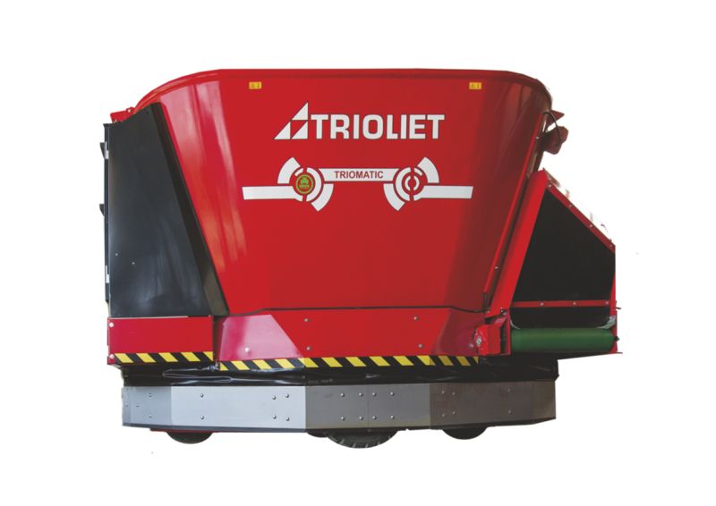 Triomatic WP - Distributeur d'aliment pour bovin roulant Trioliet - Robot d'alimentation 3 m³ avec vis de mélange verticales_0