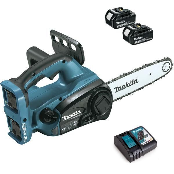 TRONÇONNEUSE D'ÉLAGAGE MAKITA 36 V => 2 X 18 V LI-ION - 2 BATTERIES + 1 CHARGEUR RAPIDE - DUC302Z-P