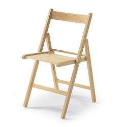 Yelloo - Chaise LIBRO Couleur NATUREL Pliable Gain de place Bois de hêtre massif - beige Bois massif 951_0