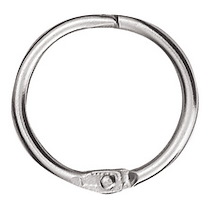 ANNEAUX BRISÉS, DIAMÈTRE INTÉRIEUR: 25 MM, EN MÉTAL - LOT DE 16