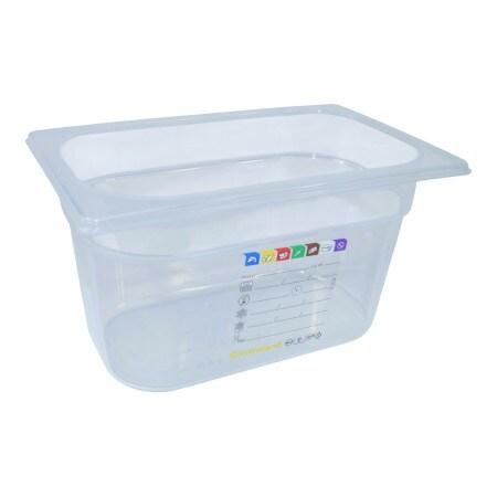 Bac HACCP Polypropylène GN 1/4 H. 150 mm - Gastroland - transparent plastique polypropylène 3701666002458_0