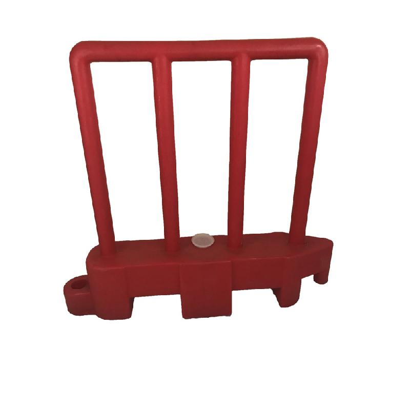 Barrière de sécurité amovible à lester - PLAST'UP ROTOMOULAGE - Polyéthylène haute densité - 100 cm - Rouge, Jaune, Noir, Blanc_0