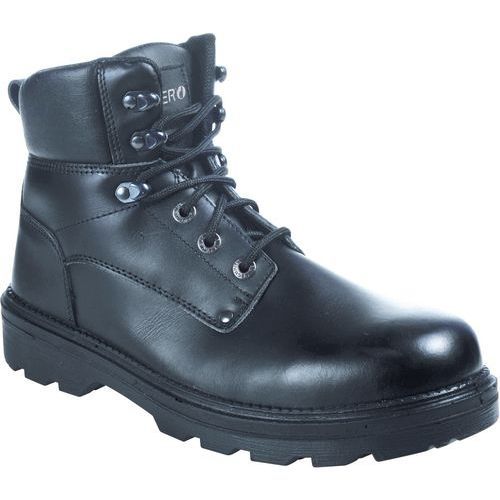 BRODEQUIN EN CUIR FLEUR LISSE FERMETURE PAR LACET 39 À 47 - SINGER SAFETY