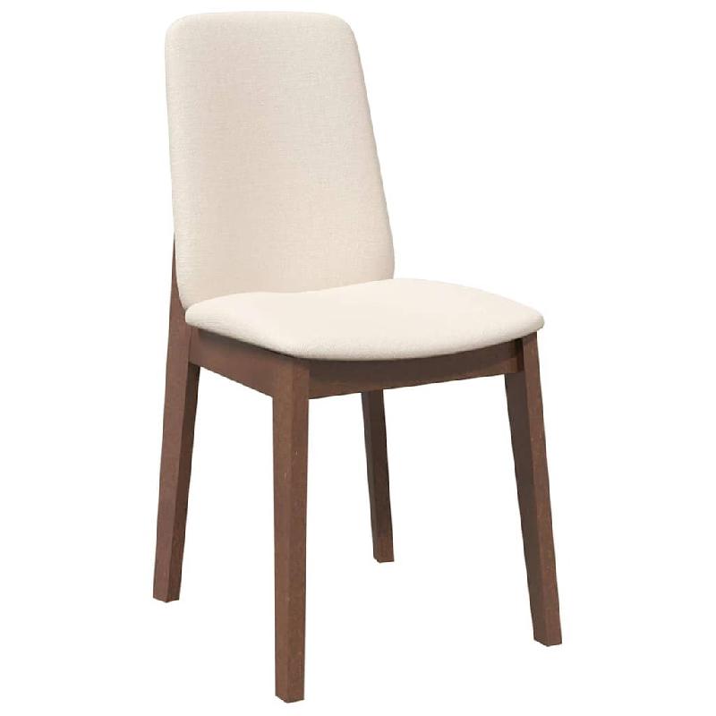 Chaises à manger coussins 2 pcs marron bois massif caoutchouc Modèle Vega Executive Vision - 8721158561268_0