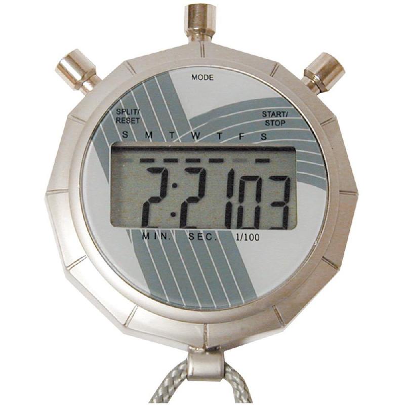 Chronomètre digital en métal - 1 ligne avec très grand afficheur - Référence TU501_0