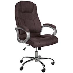CLP Fauteuil de bureau XL Apoll Tissu Marron - marron textile 191690503_0