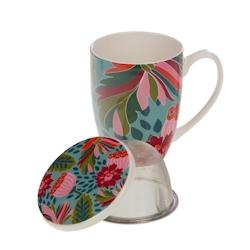 Coffret mug filtre Isaline -  Multicolore Rond Porcelaine Amadeus 10.69x5.2 cm - multicolore porcelaine 3520071972664_0