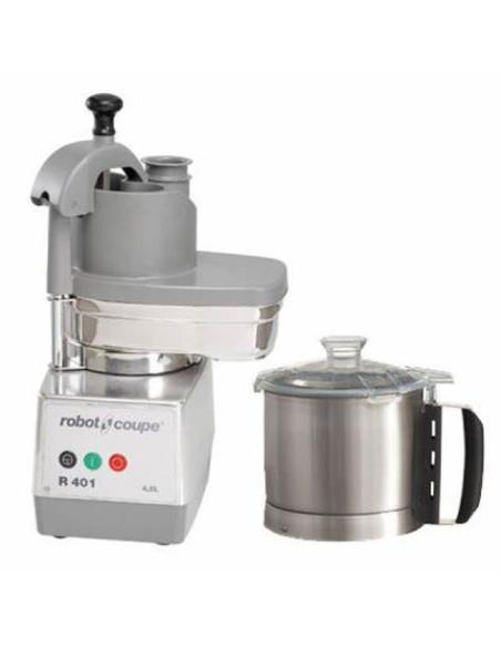 Combiné cutter et coupe-légumes ROBOT COUPE R401 - 4,5L inox - Référence : R401/2425_0
