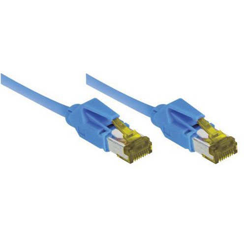 CORDON RJ45 SUR CÂBLE CATÉGORIE 7 S/FTP LSOH BLEU - 5 M
