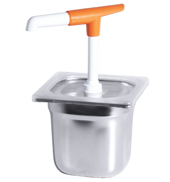 DISTRIBUTEUR DE SAUCE GN 1/6, 3,4 LITRES, HAUTEUR : 31CM