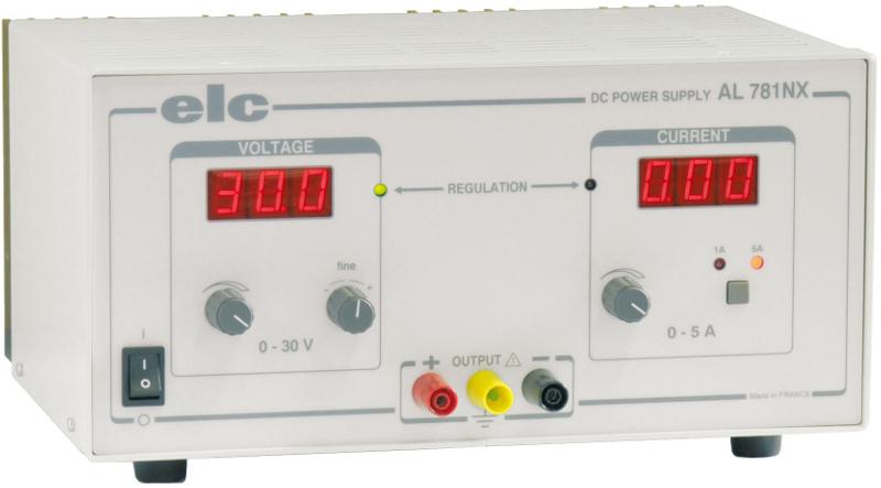 ALIMENTATION RÉGLABLE SIMPLE LINÉAIRE ET STABILISÉE 0-30V 0-5 A - ELCAL781NX