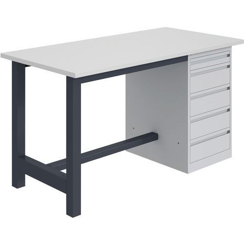 ETABLI CKS MÉLA. 28 MM 5 TIROIRS 1500 X 750 7016 ANTHRACITE - SOFAME