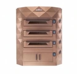 Four à pizza pâtisserie boulangerie modulaire électrique DIAMOND 9 PIZZA ITALFORNI - design Matteo Beraldi - finition aluminium, laiton, bronze ou plomb_0
