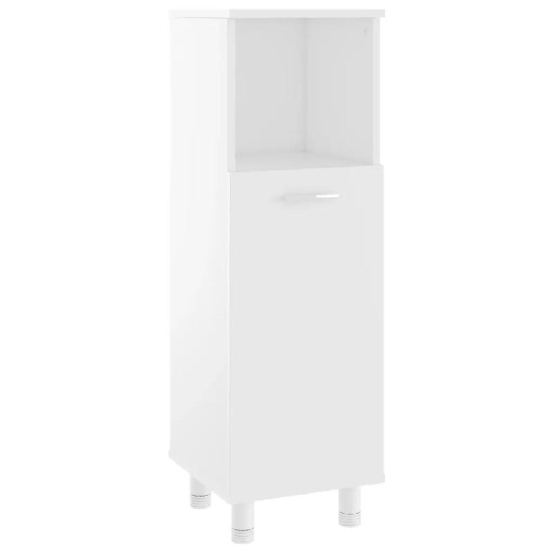 Helloshop26 - Armoire de salle de bain chic avec 3 compartiments 30 x 30 x 95 cm en bois d'ingénierie blanc 02_0047719 - blanc Bois massif 3000234927_0