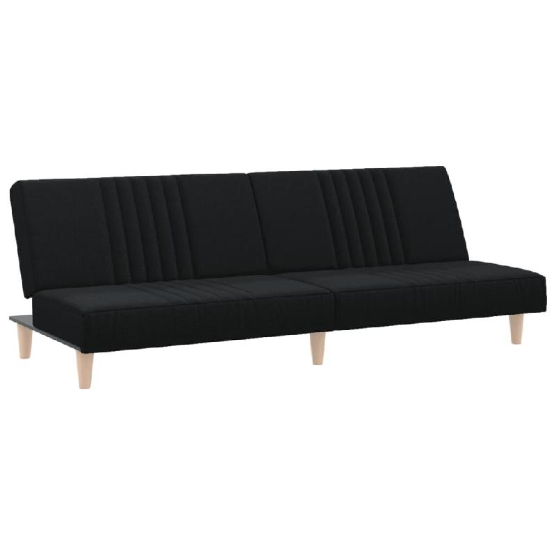 Helloshop26 - Canapé-lit 200 x 89 x 70 cm tissu noir 02_0021012 - noir polyester 3001152188001_0