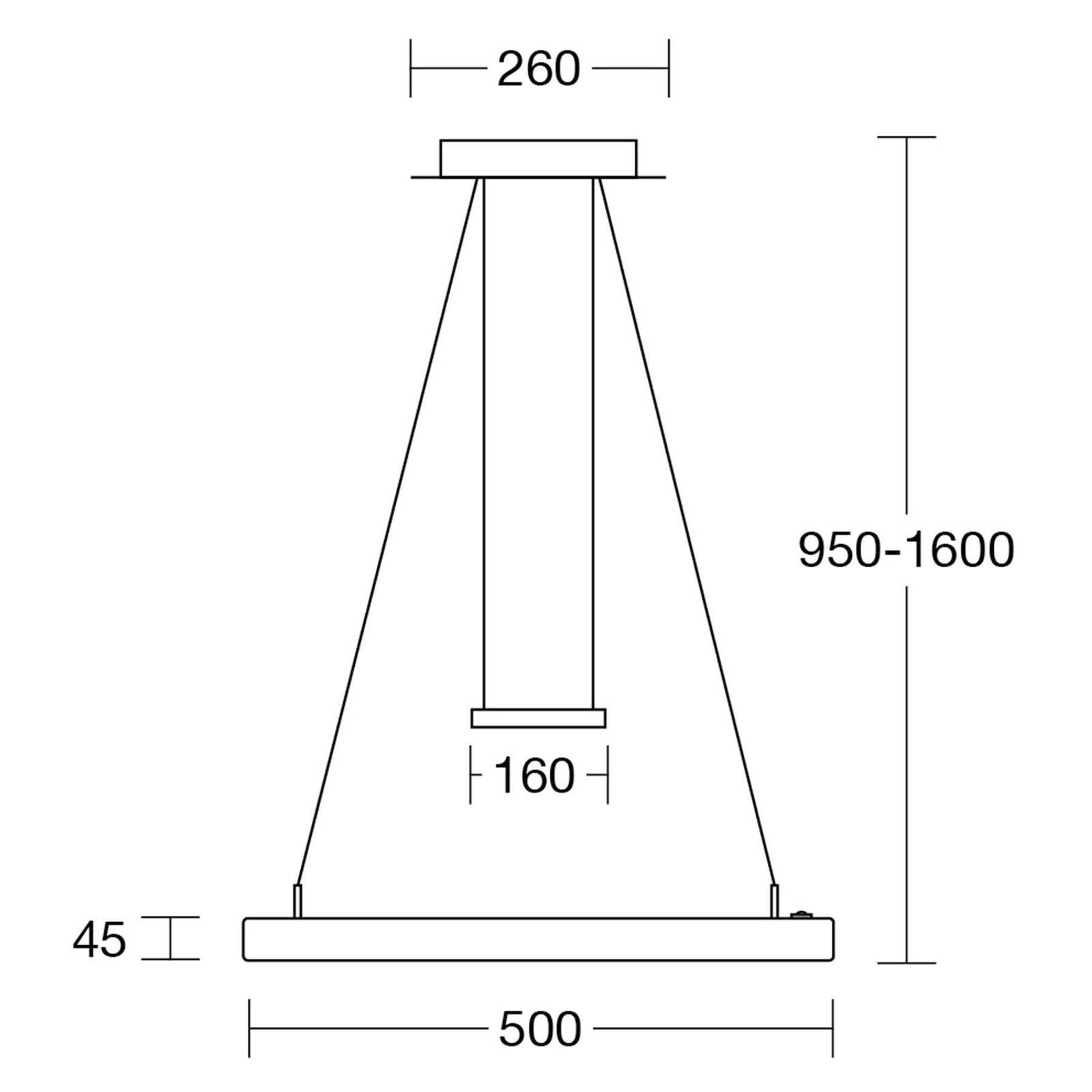 HERZBLUT LEONORA SUSPENSION LED CLICKDIM CHÊNE