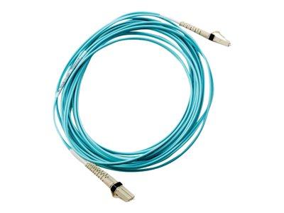 HPE LC TO LC MULTI-MODE OM3 2-FIBER 1.0M 1-PACK FIBER OPTIC CABLE
