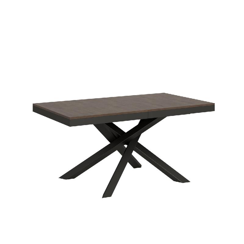 Itamoby Table Extensible 90X160/264 Cm Volantis Evolution Noyer Structure Anthracite - marron 8050598006702_0