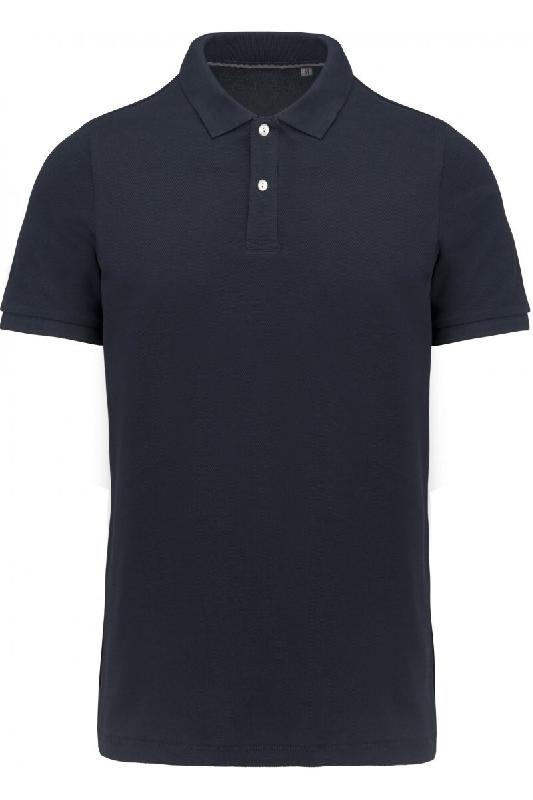 KARIBAN Polo Supima® manches courtes homme Navy S 100% Coton - S multicolore 3663938159645_0