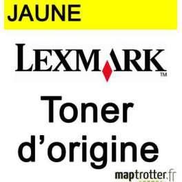 LEXMARK - 74C2SYE - TONER JAUNE - PRODUIT D'ORIGINE - 7 000 PAGES
