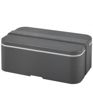 LUNCH BOX MIYO À UN BLOC - GRIS - VAISSELLE JETABLE ET INCASSABLE PERSONNALISÉE