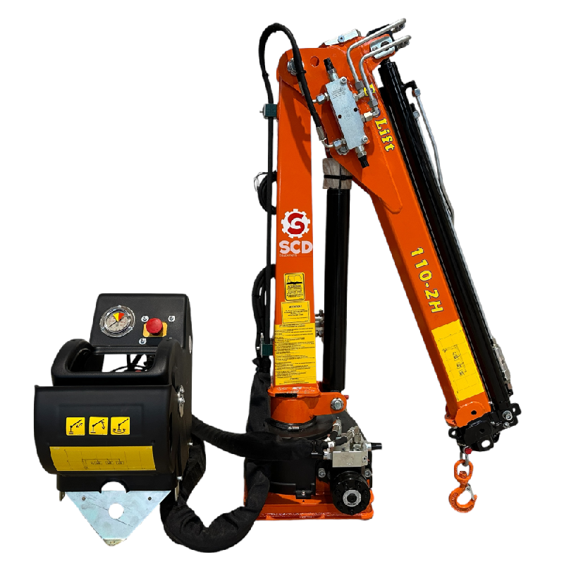 Mini-grue hydraulique compacte - Précise et maniable pour espaces restreints_0