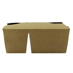 Packnwood FHC - 200Pcs - Boite repas carton kraft 2 compartiments - 168x135x65mm, 1 040ml - marron en carton 210B2C88K_0