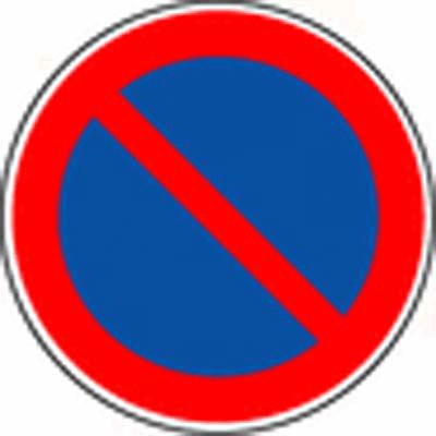 Panneau de signalisation - Stationnement interdit - Circulation intérieure - Fabrication sur-mesure - PVC ou aluminium_0