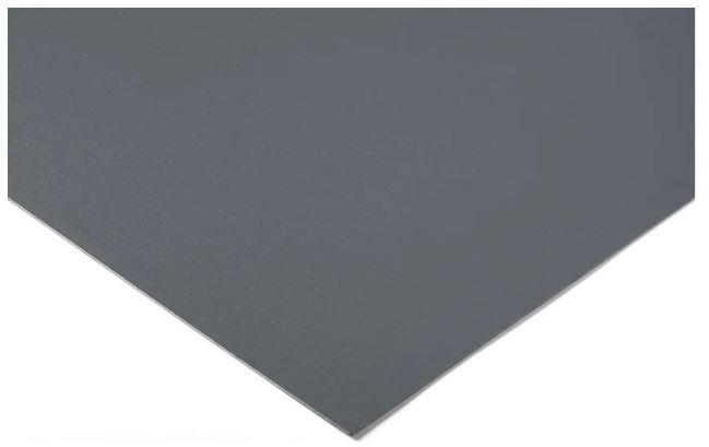 Plaque PVC gris - RS PRO - 1000mm x 500mm x 40mm - Conformité UL DIN 4102 B1_0