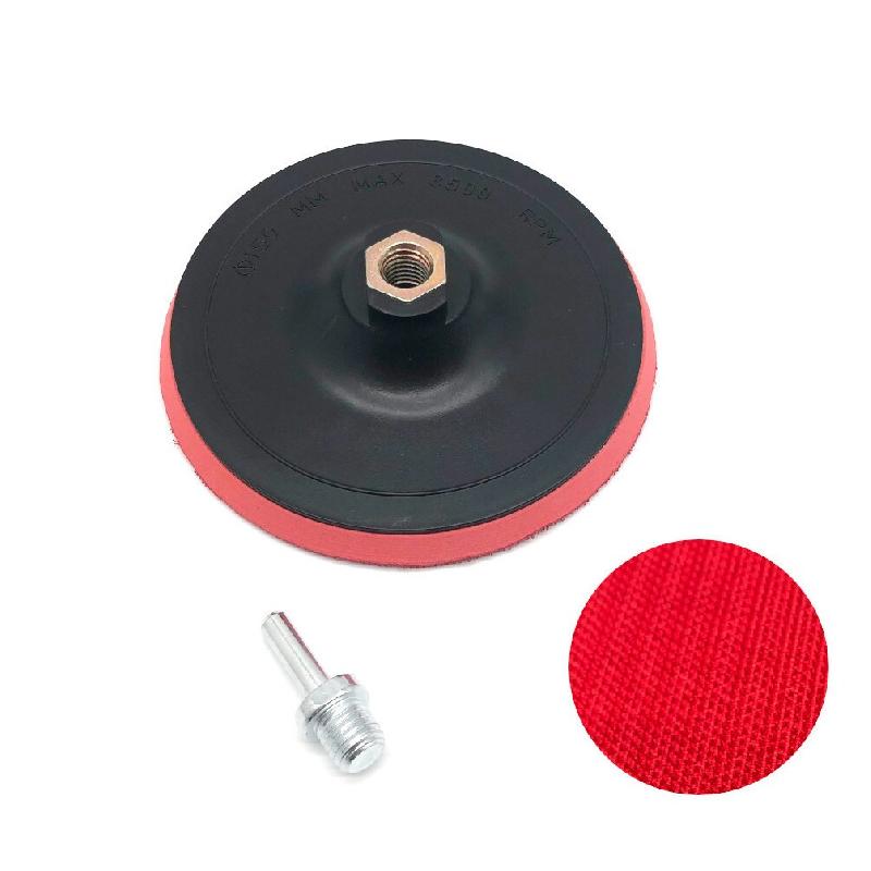 Plateau Abrasif Support Auto-Agrippant Semi-Rigide D. 150 x ép. 10 mm x M14 ou Cylindrique D. 8 mm - 733525 - Beast - gris 5907698029915_0
