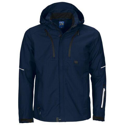 PROJOB 3406 VESTE PRIO SOFTSHELL CAPUCHE MARINE - TAILLE XXXXL