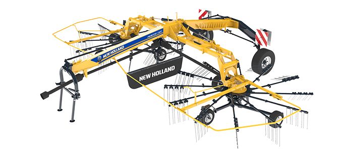 Prorotor C600M - Andaineur double rotor à dépose centrale New Holland - Largeur de travail 6,00 m_0