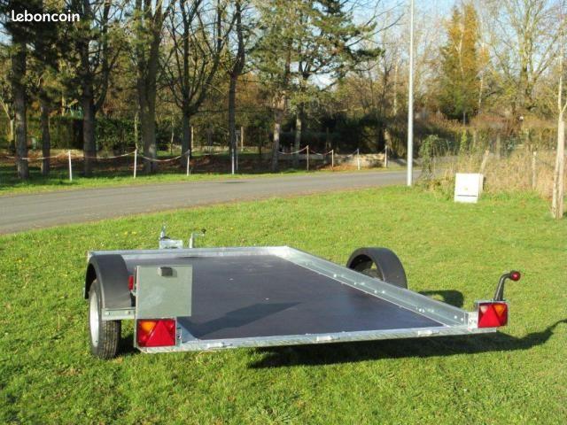 Remorque plateau basculant - 750 kg - Roue de secours offerte_0