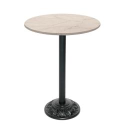 Restootab - Mange-debout style bistrot Ø70cm marbre yule - beige TB-VRSFF-R70M-MB.YUL_0