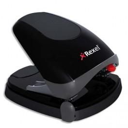 REXEL PERFORATEUR 2 TROUS EASYTOUCH30 SANS EFFORT, CAPACITÉ 30 FEUILLES. COLORIS NOIR/GRIS 2102575