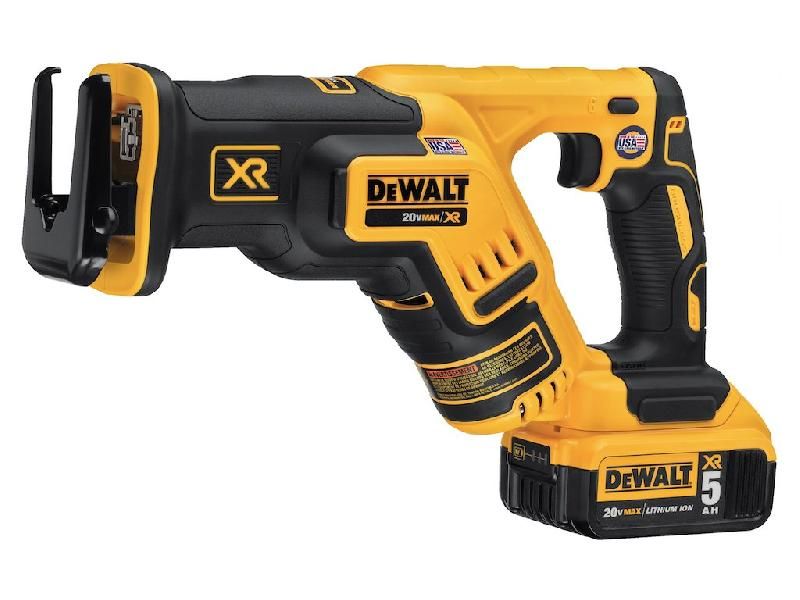 SCIE SABRE COMPACTE DEWALT XR - 2 BATTERIES 18V 5.0AH, CHARGEUR, COFFRET TSTAK II - DCS367P2