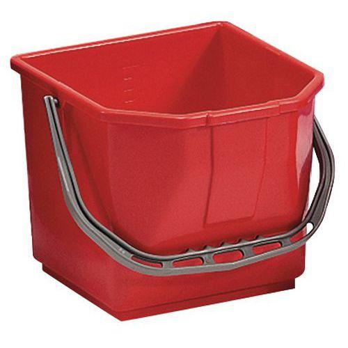 SEAU RECTANGULAIRE 15 L ROUGE 305 X 33 X 27