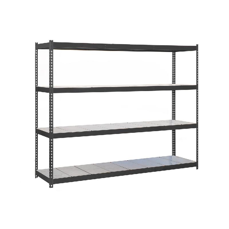 SimonRack Rayonnage industriel, 2000x1200x450 mm, 400 kg au point de flexion, 4 étagères métalliques, rayonnage garage, Anthracite/Galvanisé- Ecof_0
