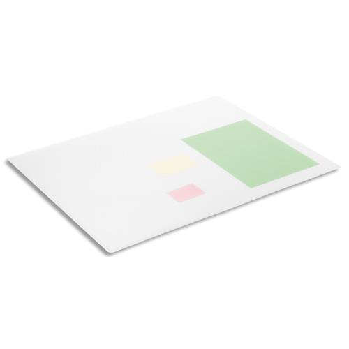SOUS-MAIN DURABLE - EN POLYPROPYLENE - ANTIREFLET ET ANTIDERAPANT - DIM (L X P) : 65 X 50 CM - TRANSPARENT