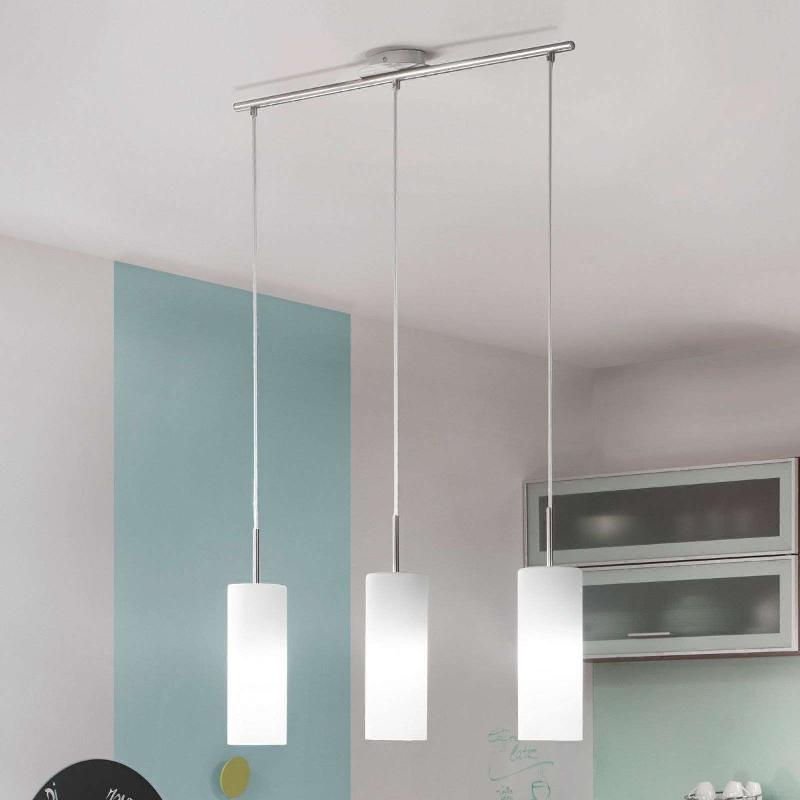 EGLO SUSPENSION TROY, NICKEL MAT/SATINÉ, 3 LAMPES