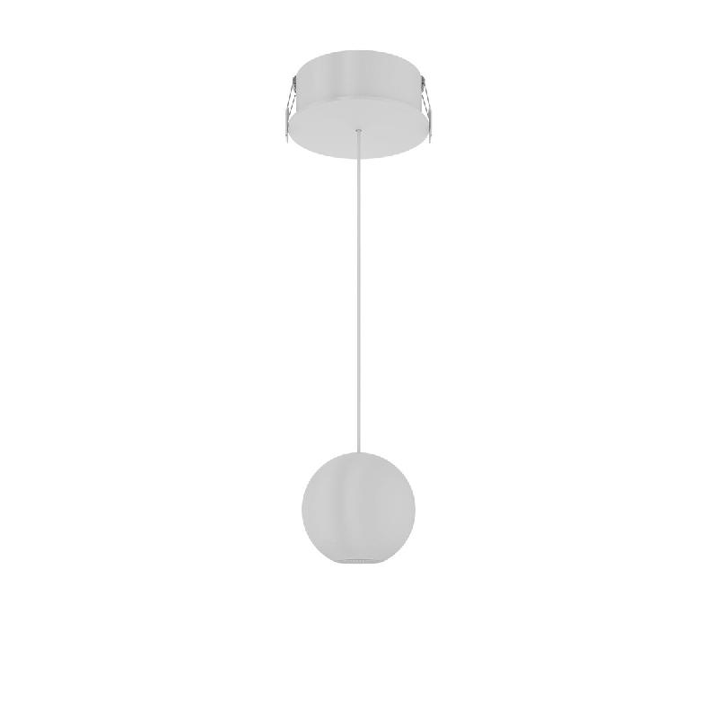 Suspension Bora Space 8W 38º LED avec interrupteur CCT 2700K-3200K-4000K, finition blanc mat pour système modulaire - Beneito & Faure - blanc 843659_0