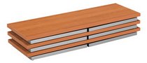 TABLE DE SÉMINAIRE PLIANTE NOYER 200 CM