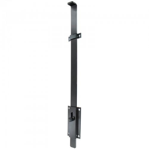 TARGETTE PLATE EN ALUMINIUM - PORTAIL ET PORTILLON - NOIR - 420 MM BURGAUD
