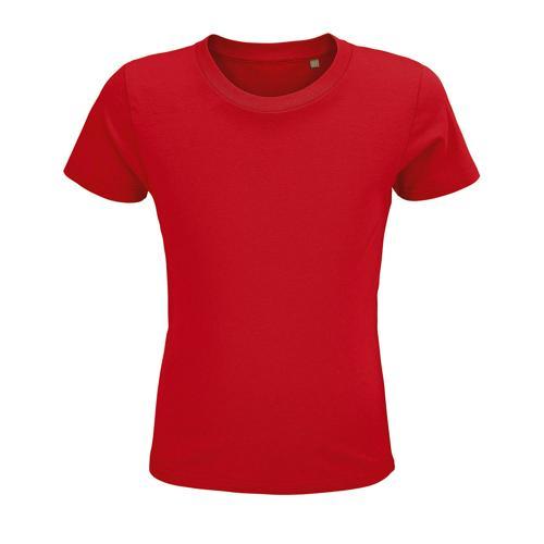 TEE-SHIRT PERSONNALISABLE ENFANT COTON ORGANIQUE BIO JERSEY 150 ROUGE