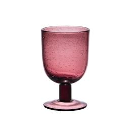 Verre à pied 28 cl Luberon bullé violet x6 -  Rond Verre Table Passion 7.5x7.5 cm - violet verre 3106233020888_0