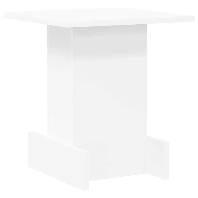 VidaXL Table d'appoint Blanc 35,5 x 35 x 40 cm Bois d'ingénierie Modèle Apex Pure - 891208_0