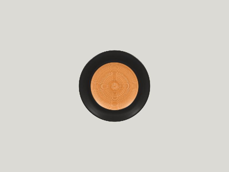 ASSIETTE PLATE ROND ORANGE PORCELAINE Ø 17 CM TRINIDAD RAK