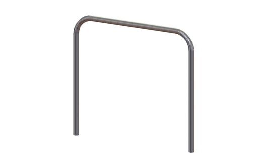 26720900 - Arceau urbain Leon - Velopa - acier inoxydable 316 brossé - entraxe 900 mm - avec socles en béton_0
